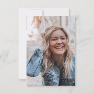 Personalisiertes Foto RSVP Karte