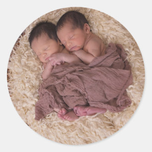 Personalisiertes Foto Runder Aufkleber