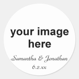 Personalisiertes Foto Runder Aufkleber