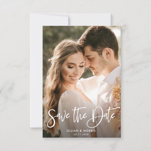 personalisiertes Foto Save the Date Einladung (Vorderseite)