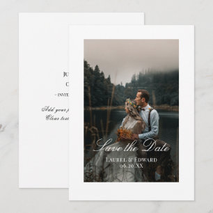Personalisiertes Foto Save the Date Flachkarte