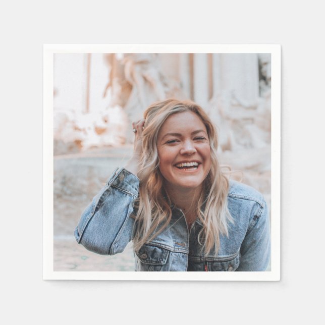 Personalisiertes Foto Serviette (Vorderseite)