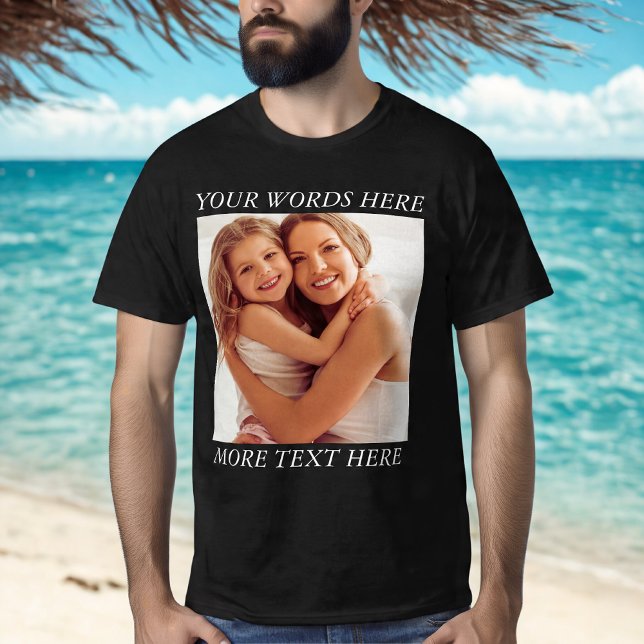Personalisiertes Foto-Shirt mit individuellem Text T-Shirt (Von Creator hochgeladen)