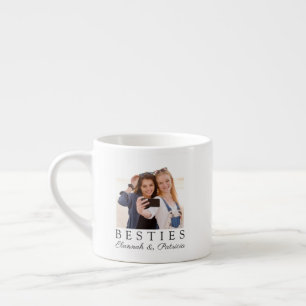 Personalisiertes Foto-Skript für die beste Freundi Espressotasse