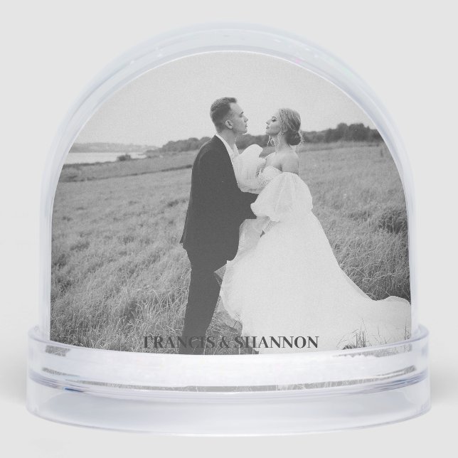 Personalisiertes Foto Snow Globe Schneekugeln (Vorderseite)