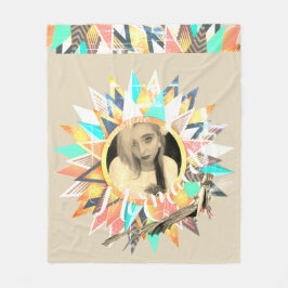 Personalisiertes Foto-Sonnenrahmenblanket individu Fleecedecke