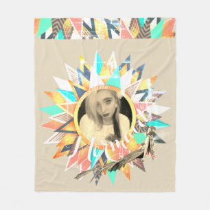 Personalisiertes Foto-Sonnenrahmenblanket individu Fleecedecke