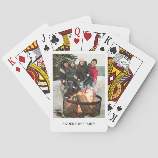 Personalisiertes Foto Spielkarten (Rückseite)