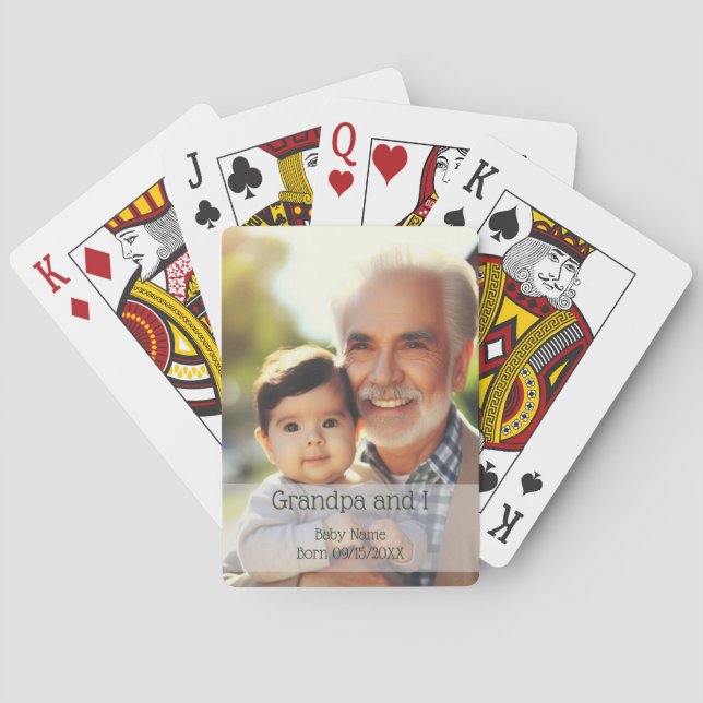 Personalisiertes Foto Spielkarten (Rückseite)