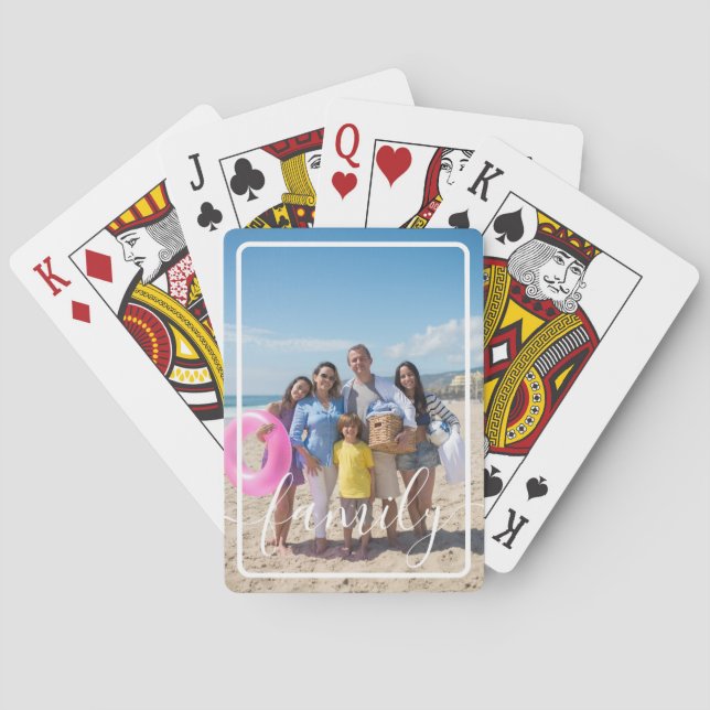 Personalisiertes Foto Spielkarten (Rückseite)