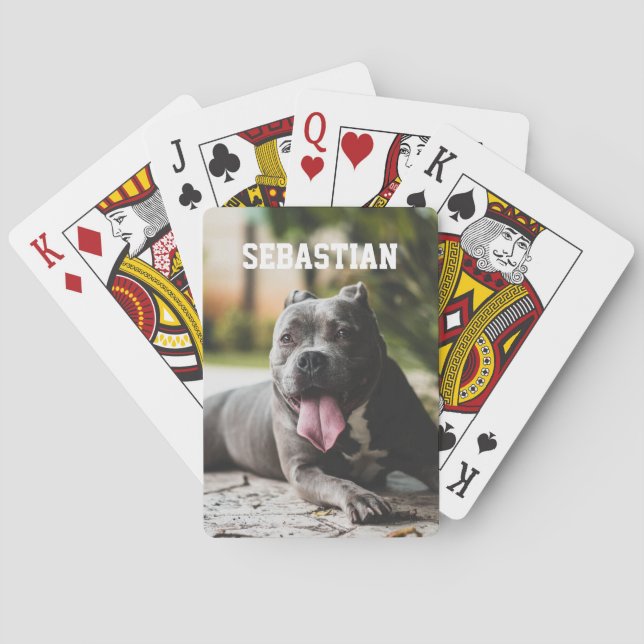 Personalisiertes Foto Spielkarten (Rückseite)