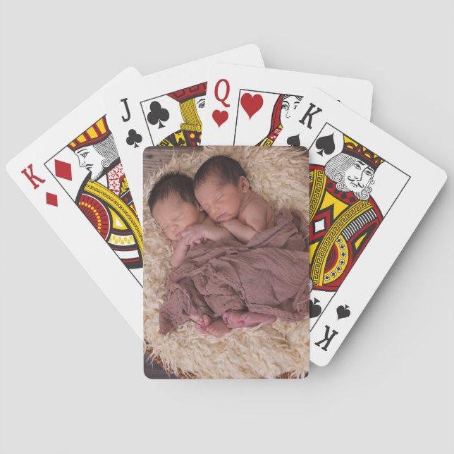 Personalisiertes Foto  Spielkarten (Rückseite)