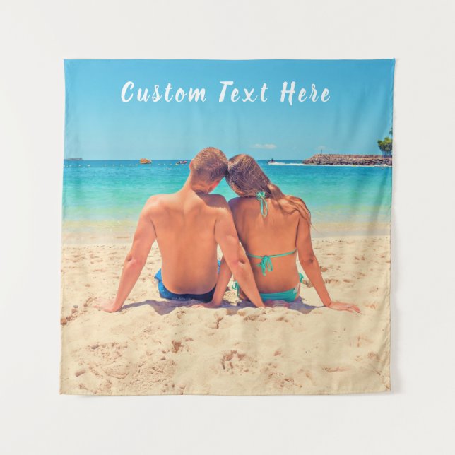 Personalisiertes Foto-Tapestyle mit benutzerdefini Wandteppich (Vorderseite (Horizontal))