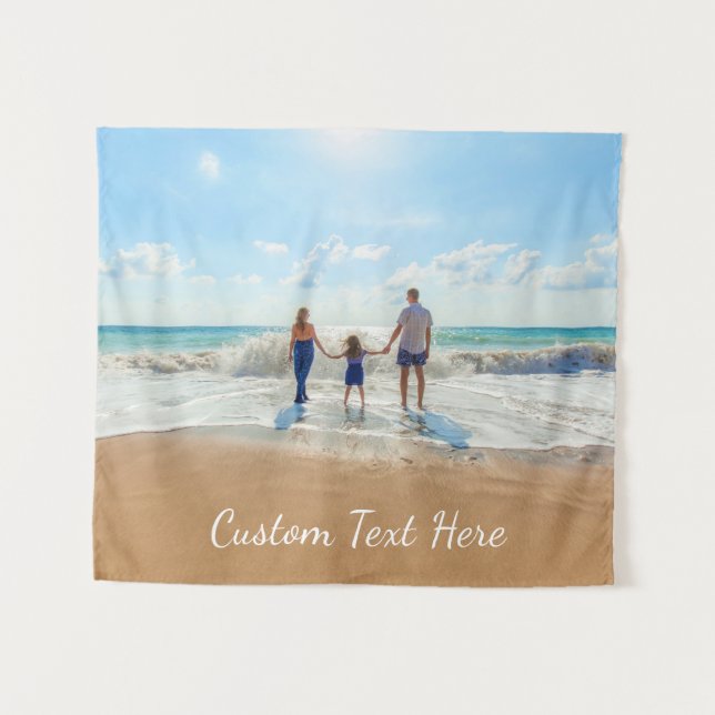 Personalisiertes Foto-Tapestyle mit benutzerdefini Wandteppich (Vorderseite (Horizontal))