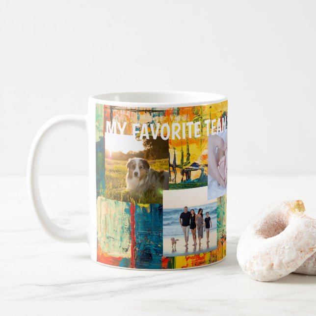Personalisiertes Foto Tasse Benutzerdefinierte Bil (Mit Donut)