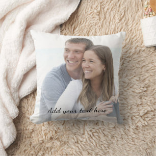 Personalisiertes Foto Text hinzufügen Kissen