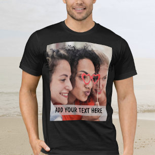 Personalisiertes Foto & Text oder Name  T-Shirt