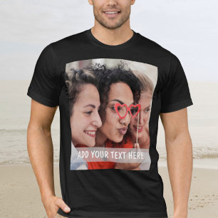 Personalisiertes Foto & Text oder Name T-Shirt