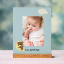 Personalisiertes Foto über dem Mondzeichen
