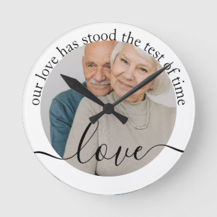 Personalisiertes Foto und Foto Runde Wanduhr