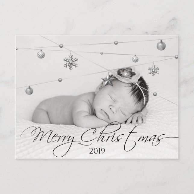 Personalisiertes Foto und Kalligrafie Postkarte (Vorderseite)