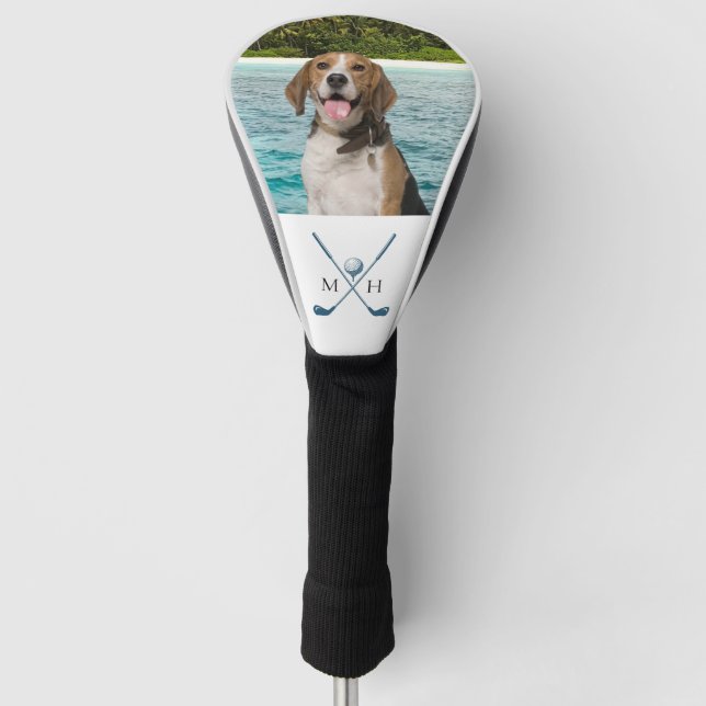 Personalisiertes Foto und Monogramm/Golf Clubs Gol Golf Headcover (Vorderseite)