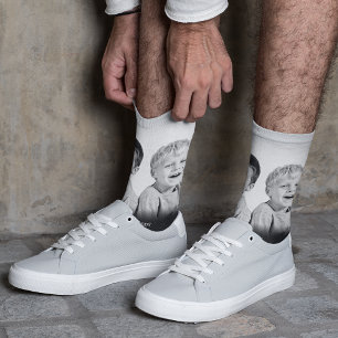 Personalisiertes Foto und Nachricht Socken