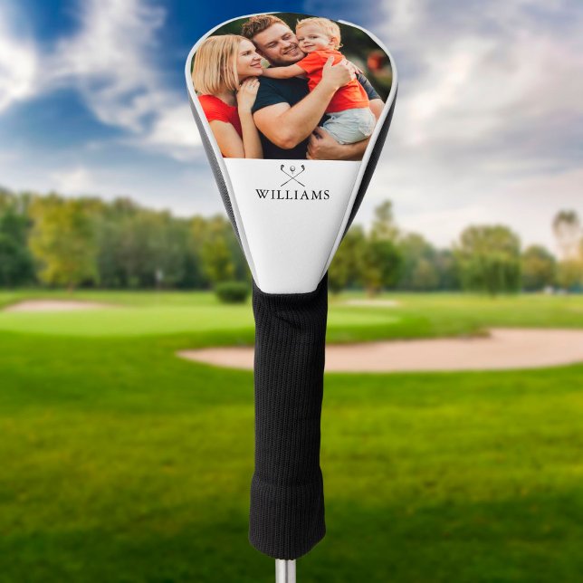 Personalisiertes Foto und Name Golfklubs Golf Headcover (Von Creator hochgeladen)