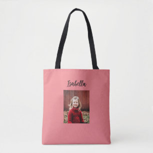 Personalisiertes Foto und Name Kind Tasche