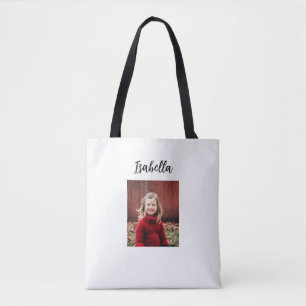Personalisiertes Foto und Name Kind Tasche