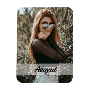 Personalisiertes Foto und Name Magnet