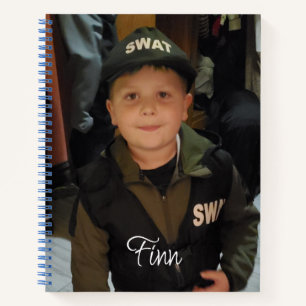 Personalisiertes Foto und Name Notizbuch