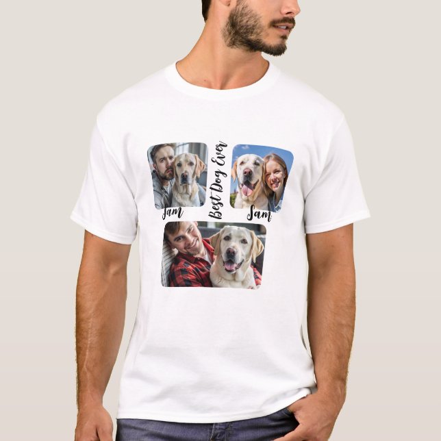 Personalisiertes Foto und Namensgewähr T-Shirt (Vorderseite)