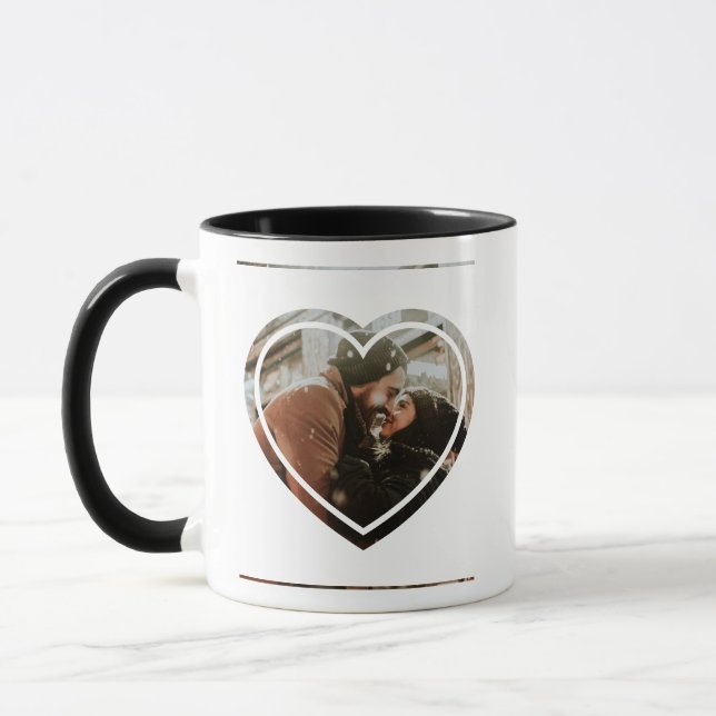 Personalisiertes Foto und persönliche Botschaft Ro Tasse (Links)