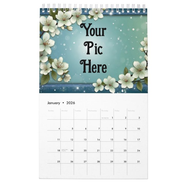 Personalisiertes Foto und Skriptkalender Kalender (Jan 2026)