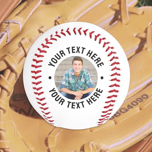 Personalisiertes Foto und Text Baseball (Create your Own Photo Baseball )
