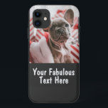 Personalisiertes Foto und Text Case-Mate iPhone Hülle<br><div class="desc">Personalisiert Stilvolles Foto und Text iPhone 11 Fall</div>