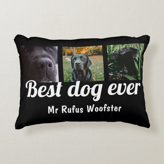 Personalisiertes Foto und  Text Dekokissen (Vorderseite)