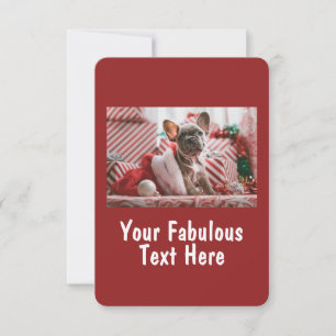 Personalisiertes Foto und Text Einladung