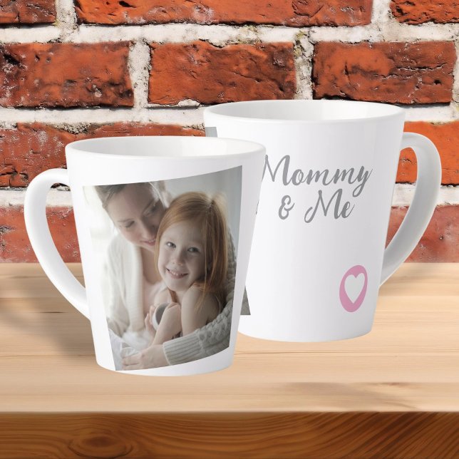 Personalisiertes Foto und Text-Foto mit Herz Milchtasse (Personalized Photo and Text Photo With Heart Latte Mug
by Ricaso. Ideal keepsake gift for anyone)