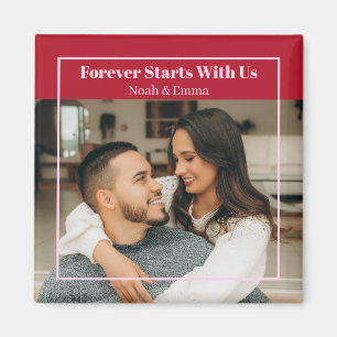Personalisiertes Foto- und Text-Geschenk mit Roman Magnet