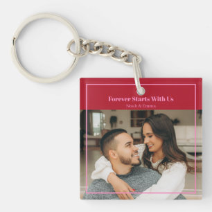 Personalisiertes Foto- und Text-Geschenk mit Roman Schlüsselanhänger