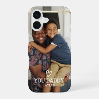 Personalisiertes Foto und Text iPhone 16 Hülle