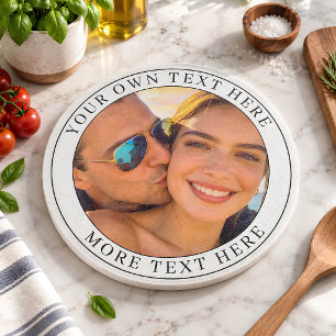Personalisiertes Foto und Text Schneidebrett