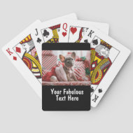 Personalisiertes Foto und Text Spielkarten