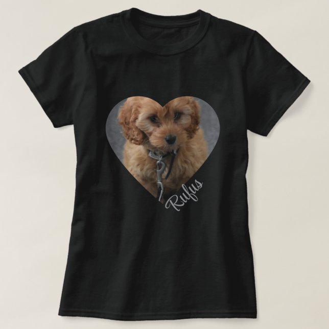 Personalisiertes Foto und  Text T-Shirt (Design vorne)