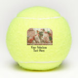 Personalisiertes Foto und Text Tennisbälle<br><div class="desc">Personalisiertes Foto und Tennisplätze</div>