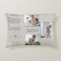 Personalisiertes Foto- und Textakzent Pillow