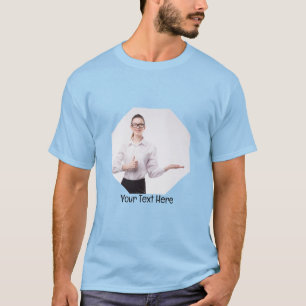 Personalisiertes Foto und Textrahmen T-Shirt