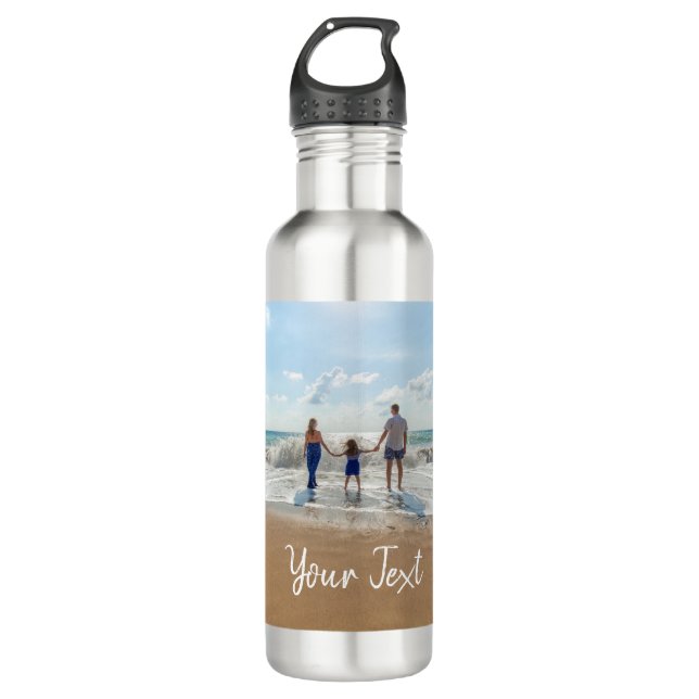 Personalisiertes Foto und Vorlage für benutzerdefi Edelstahlflasche (Vorderseite)